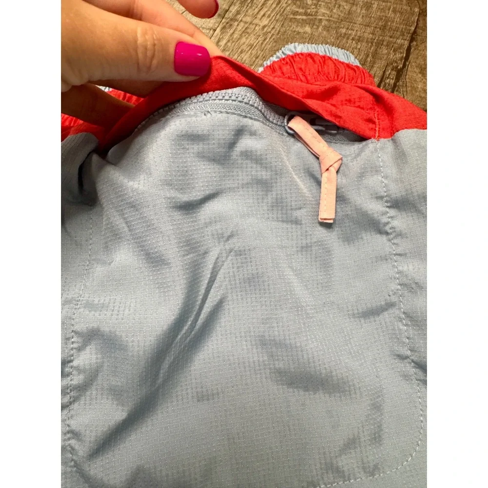Nike Mens Colorblock Ripstop Athletic Shorts Blue Red Pink Size Large